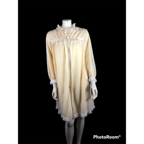 Vintage Femina Z.P.Dz Polska robe with frills - Picture 3 of 12